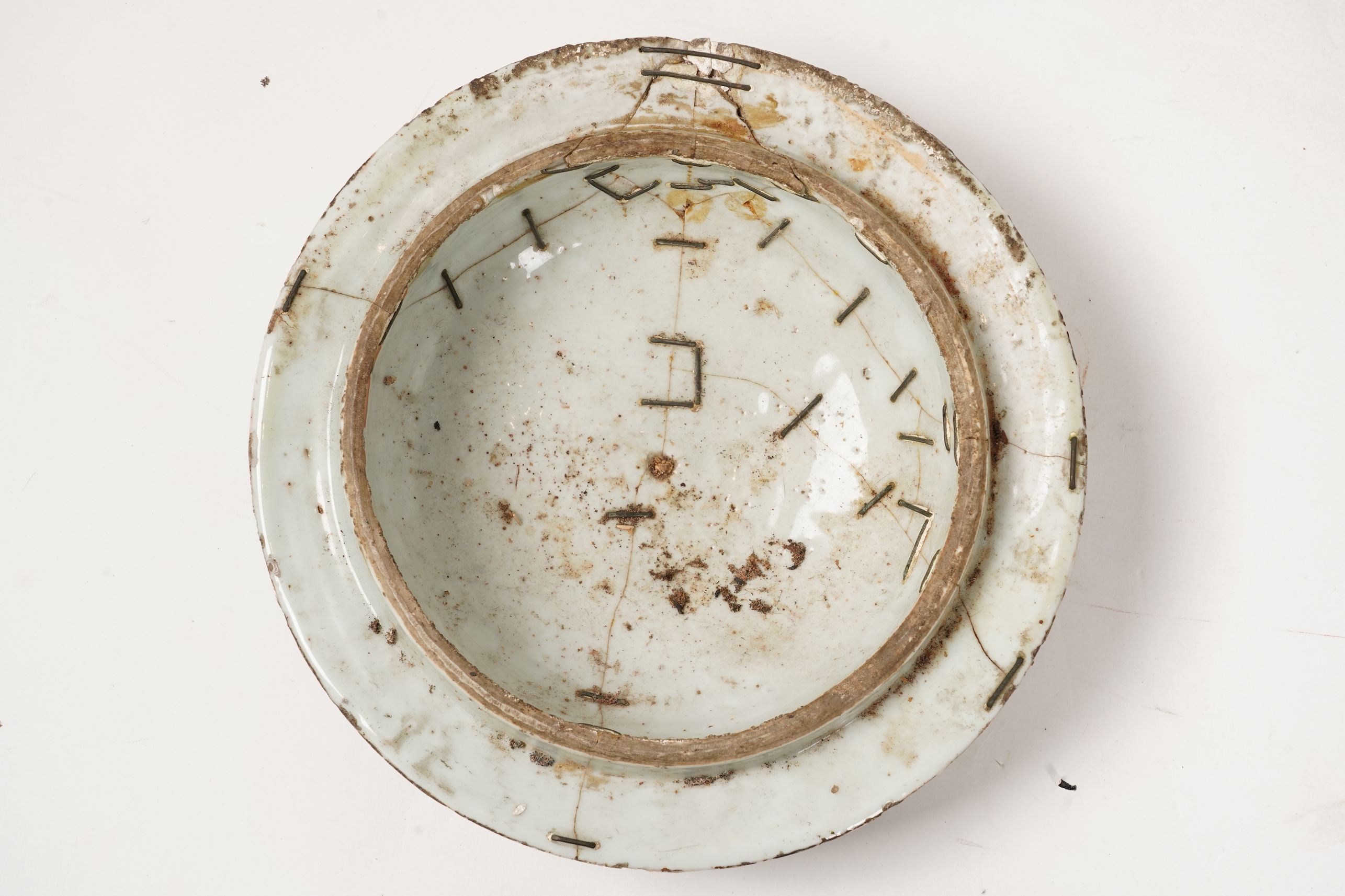 A massive Chinese blue and white jar, Wanli six character mark and of the period (1572-1620)